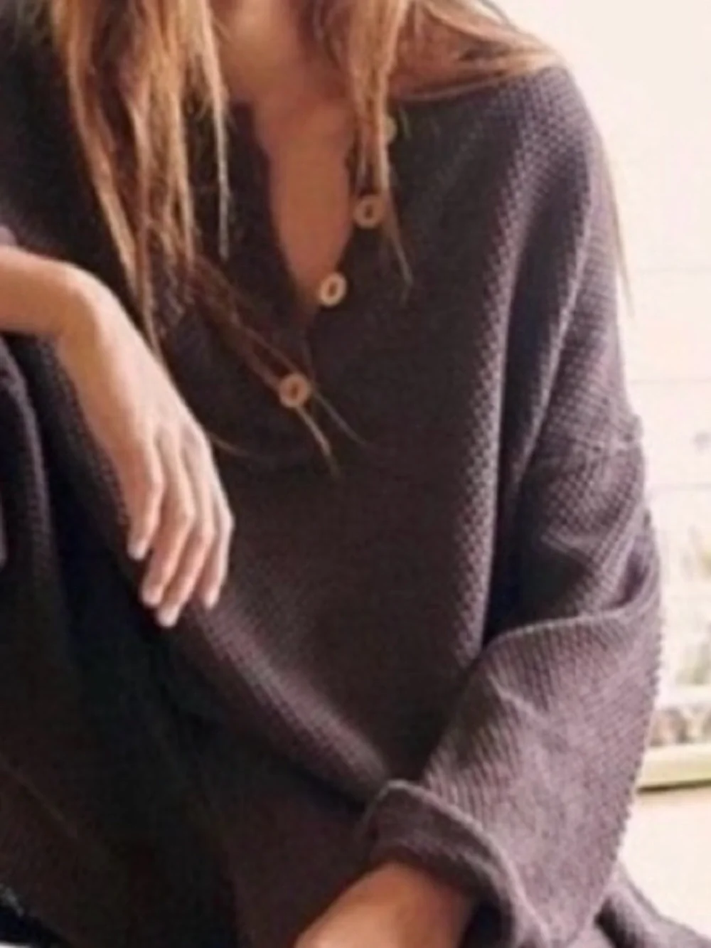 Free People Hailee sweater pullover. NWT. Brown heather